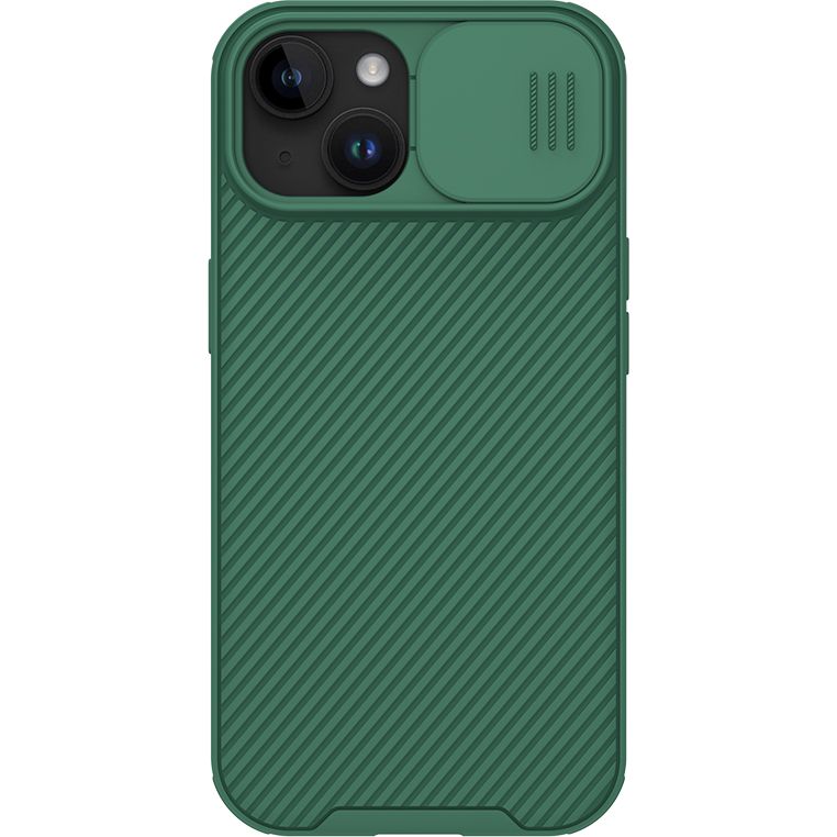 Etui Nillkin CamShield Pro do Apple iPhone 15, ciemnozielone